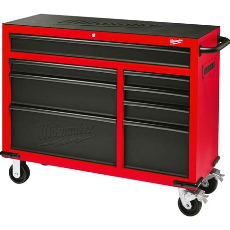 milwaukee 46 in 8 drawer rolling steel storage cabinet|milwaukee tool 46 inch.